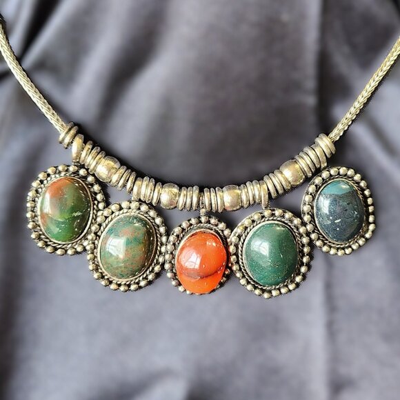 Vintage Bohemian Necklace & Earring Set - Picture 3 of 5